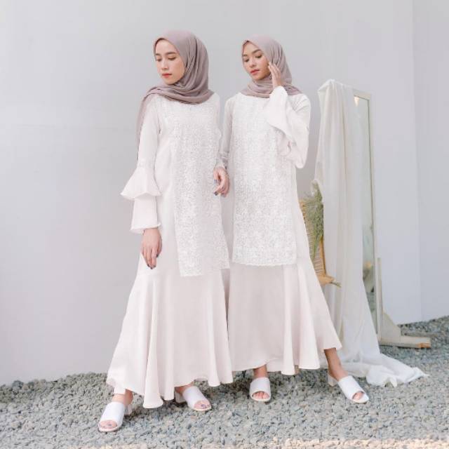 Kirana dress size XL vanilla hijab