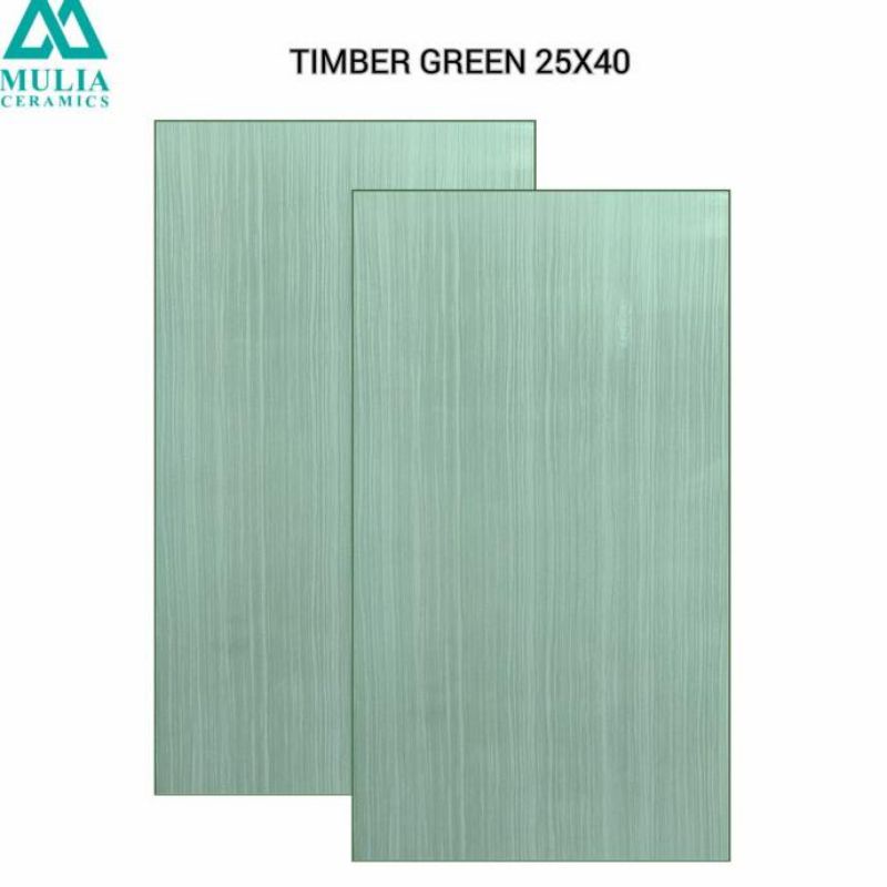 Keramik Dinding Glossy 25x40 TIMBER GREEN Mulia