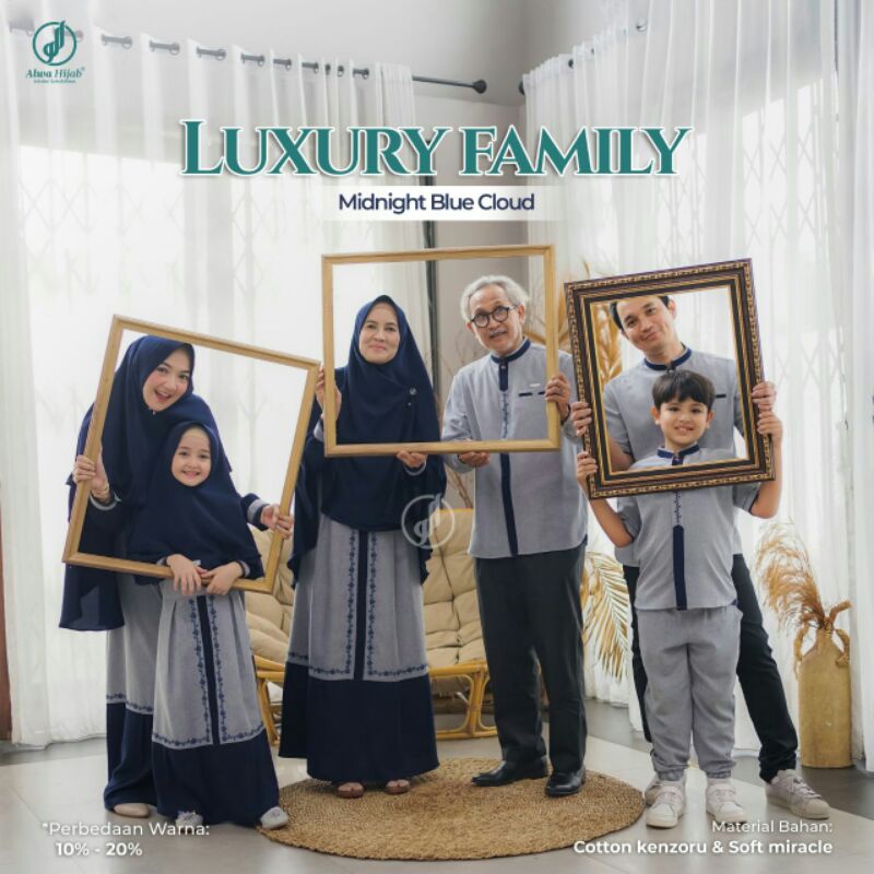 LUXURY FAMILY MIDNIGHT BLUE CLOUD BY ALWA HIJAB