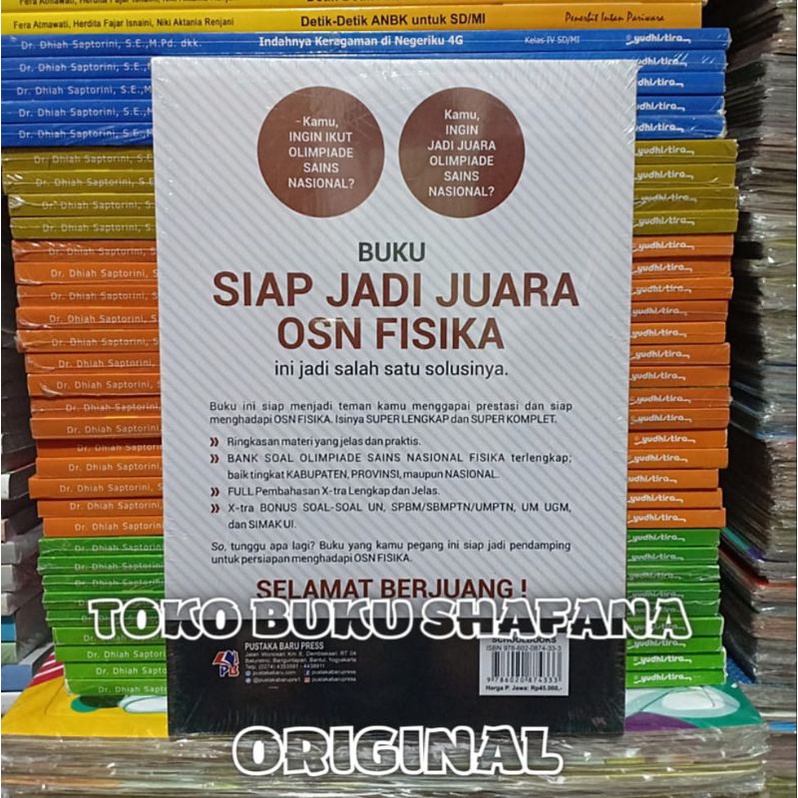 Buku OSN FISIKA SMA : Kumpulan Soal Siap jadi Juara Terlengkap Pustaka Baru Press