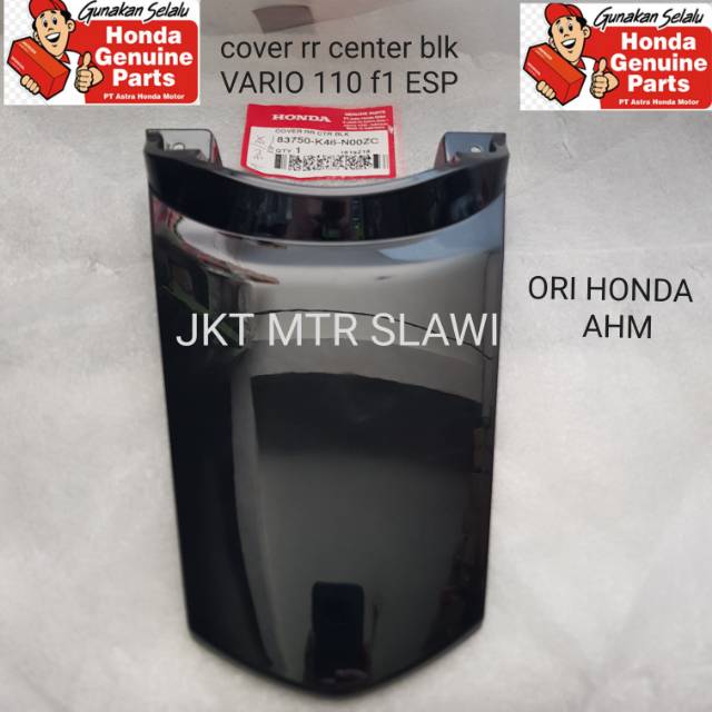 Cover rr center blk cover tail cover stop atas vario 110 f1  esp ori Honda