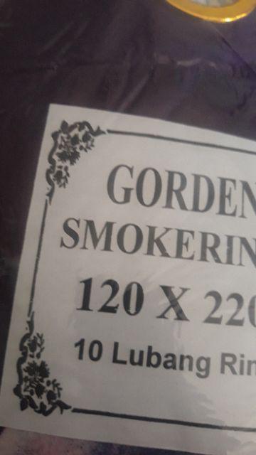 Terlaris Grosir Gorden Smokering Homemade Motif Big Gold Ukuran 120x220cm
