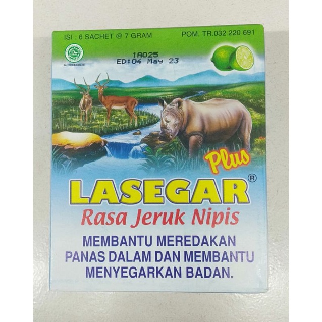 

Lasegar sachet 6x7gr rasa jeruk nipis