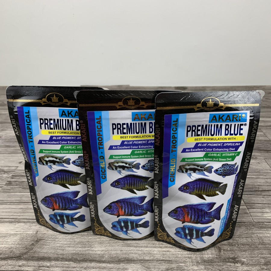 Akari Premium Blue CICHLID - Pellet Pakan Makanan Ikan Pelet