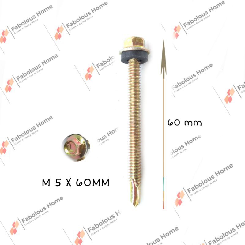 skrup roofing m5x 60mm