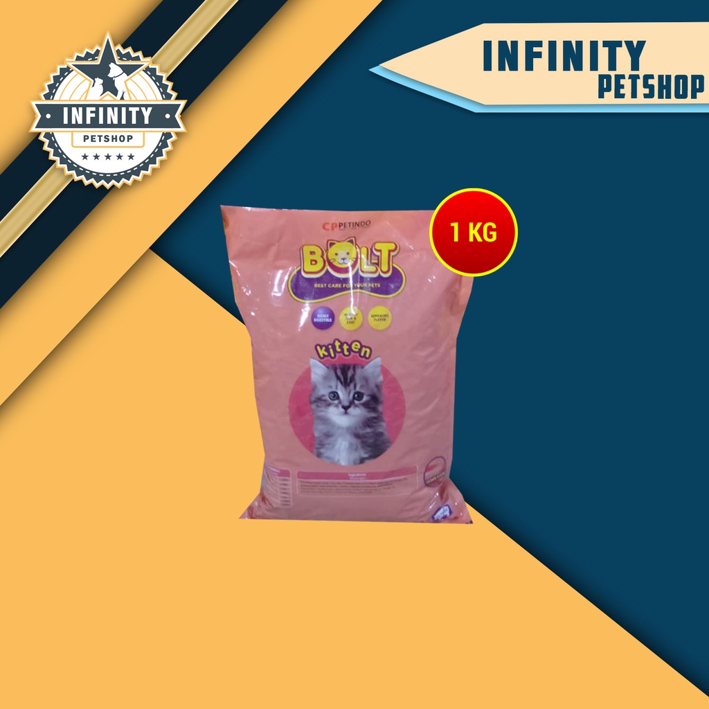 Jual Bolt Kitten Makanan anak Kucing Kering Dry Cat Food 1 KG Shopee