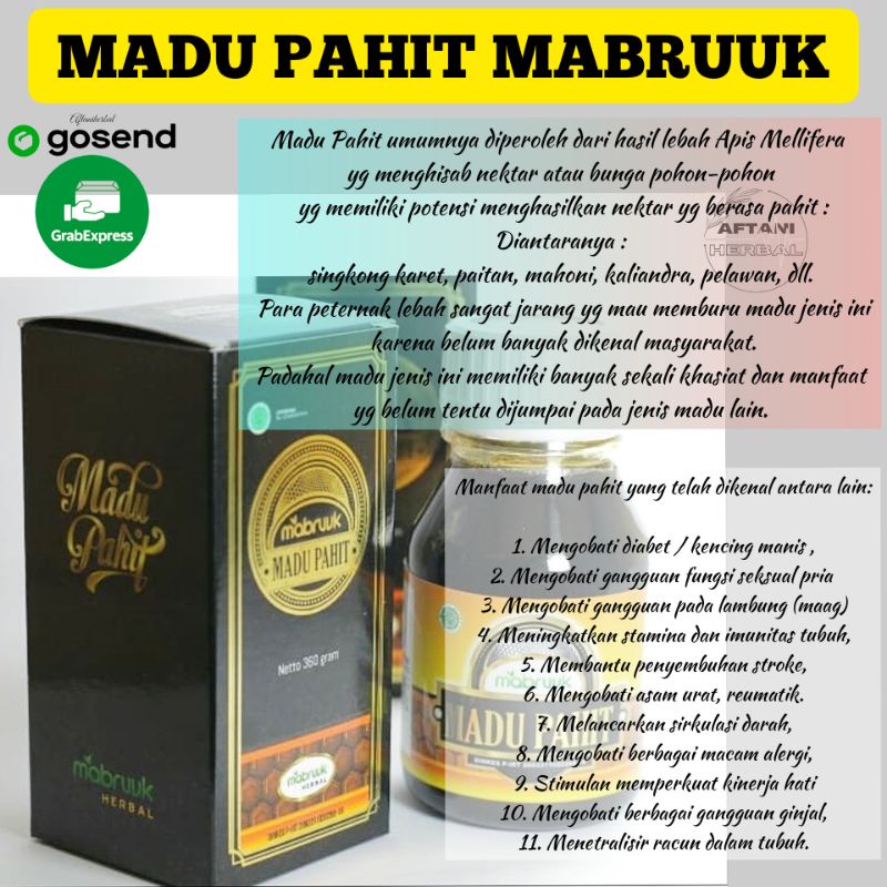 

madu diabetes MABRUUK | madu hitam pahit - kolesterol - kencing manis gula darah