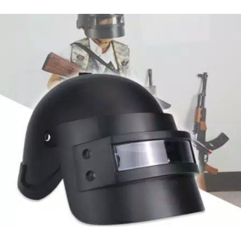 Mainan Helm PUBG Cosplay + Mainan Panci Plastik Logo PUBG Cosplay Remaja Dewasa