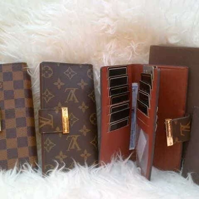 KUALITAS BAGUS DOMPET LIDAH LV READY 2 MOTIF DAMIER DAN MONO MUMERRRRRRR KEBURU HABIS..