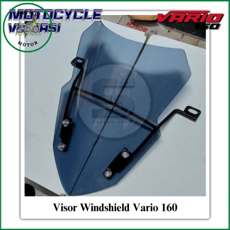 Visor Vario 160 Windshield Vario 160 Visor Penadah Angin Vario 160 PNP (COD)