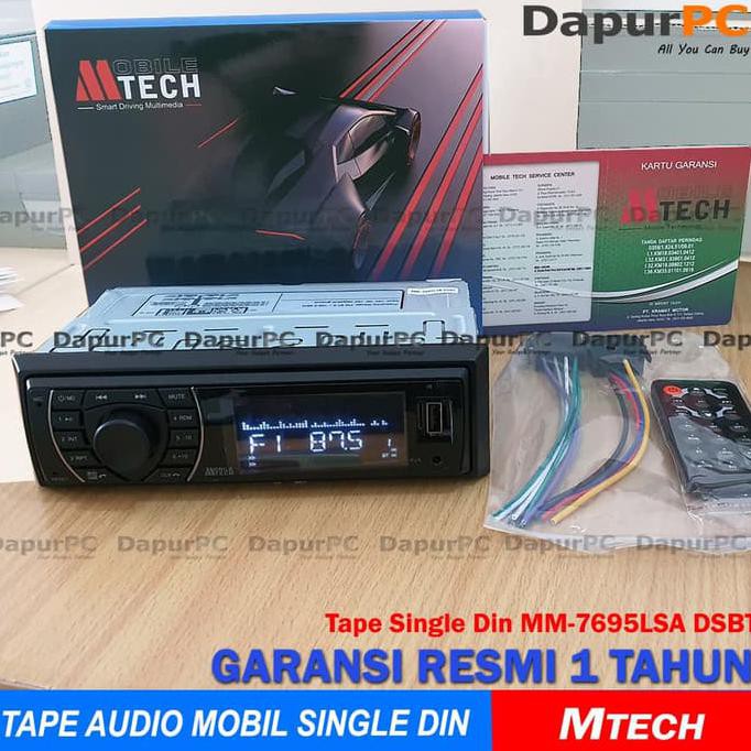 BISA BAYAR DITEMPAT Tape Mobil MTech MM-7695LSA GARANSI SNI Audio MP3 Single Din LIMITED EDITION
