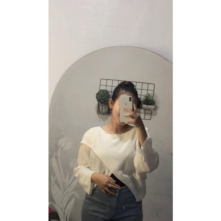 SHEA KNITE/ SWEATER CROP/ SWEATER RAJUT KOREAN STYLE