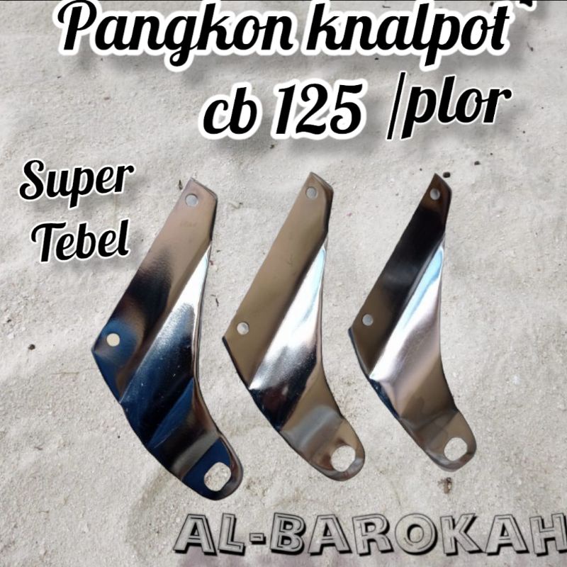 pangkon dudukan knalpot CB 125 corbi plor