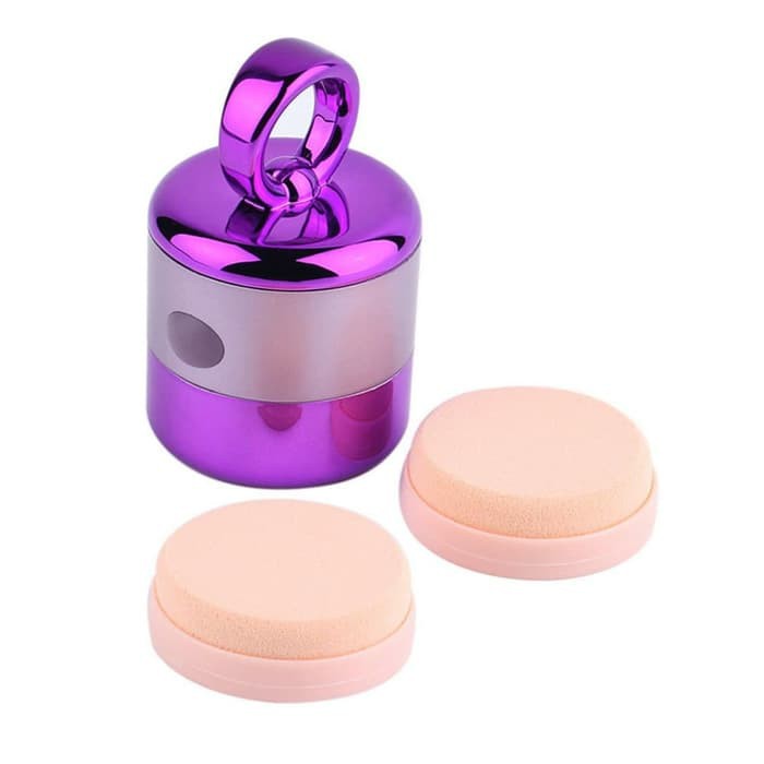 Riwa Mini Electric Powder Puff Magic Vibration Make Up Sponges 2 puff