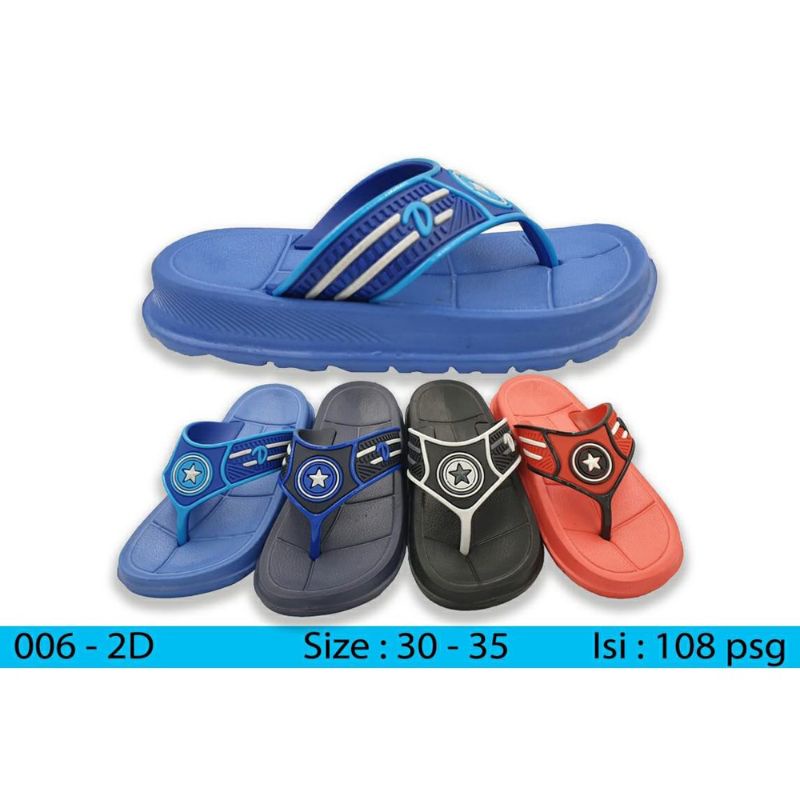 SANDAL JEPIT KARET EVA ANAK AVENGER DUA KAKI(24-35)