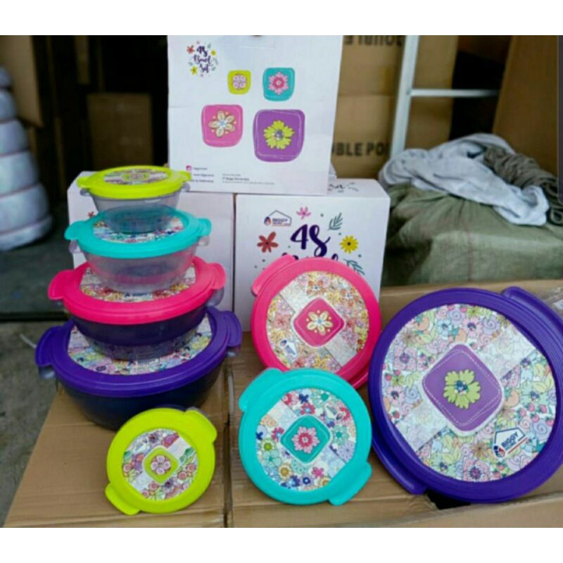 Biggy Collectible Bowl set (Mangkok Tutup corak Batik)