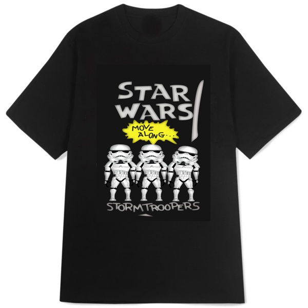 Kaos Disney Star Wars Rounded Storm Trooper Tshirt Unisex Casual Tees New Cotton Ready Stock [Bisa C