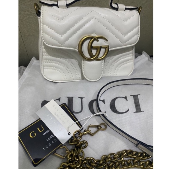 Preloved sling bag gucci / preloved gu*ci marmont mini / tas second murah