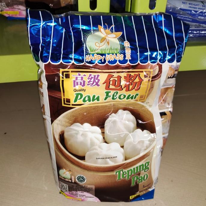 

TERMURAH tepung pao happy grass flour via gojek