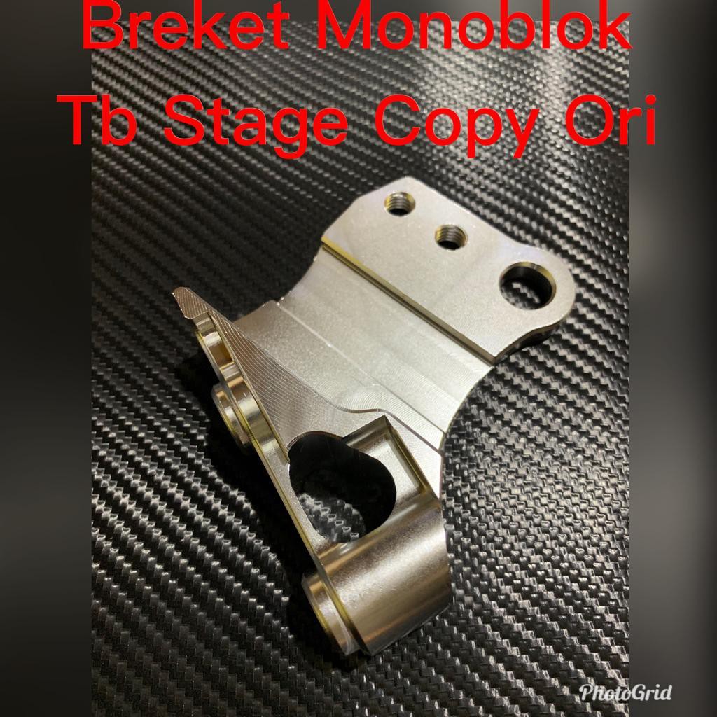 BREKET Kaliper 4Piston MONOBLOK Nis5in Brcmbo Disc Brake Adapter Caliper Monoblok Mio Beat Scoopy Vario125 Nouvo Vixion MX Sonic NMax Aerox PCX150 Ninja150 Wave Supra Kharisma Copy Ori  FOURSIX_46