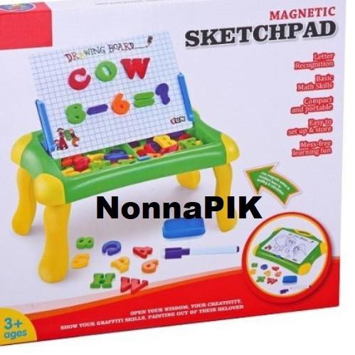 

Bestseller Mainan Anak Magnetic Sketchpad Board Papan Tulis Magnet 2 In 1 H03W