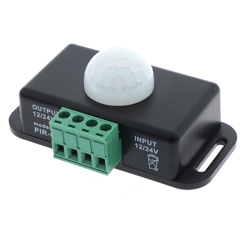 1pc DC 12V-24V Saklar Sensor Gerak PIR Inframerah Otomatis Untuk LED