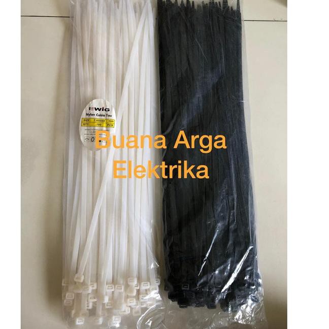 

❇ Kabel Ties EWIG 500 x 7,6mm | Cable Tie | Kualitas Super panjang 50cm - Putih ♙