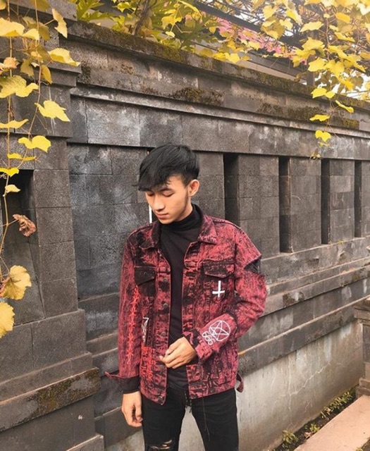 

Jaket lukis painting denim