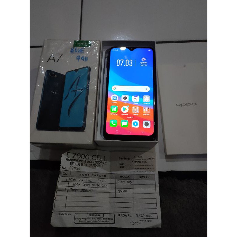 oppo A7 4 giga second