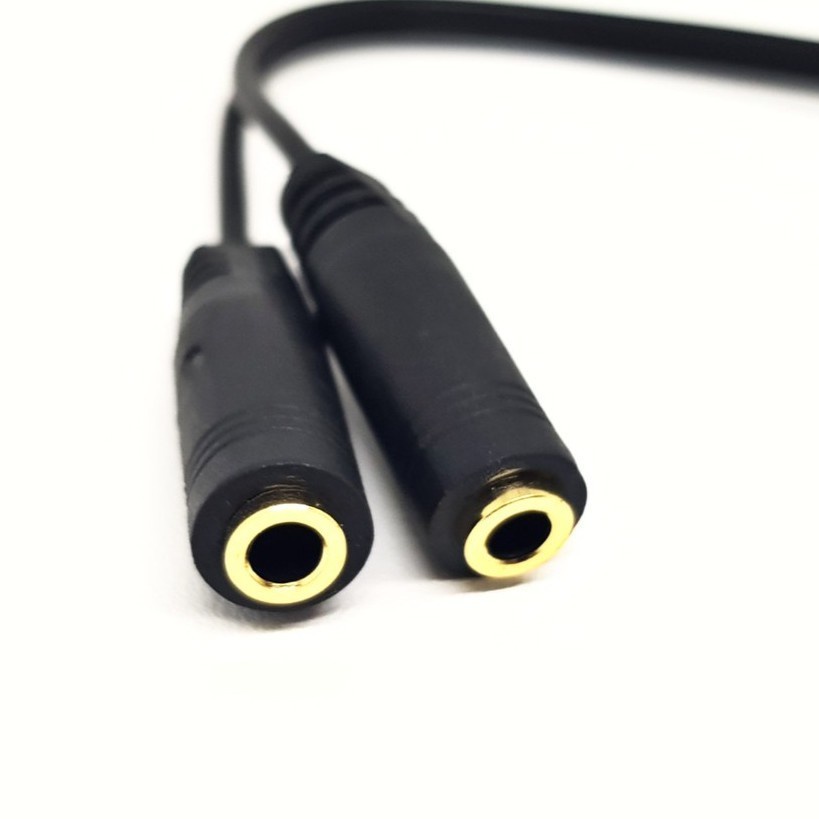 Kabel Audio Jack 3.5MM to 2 Audio 3.5MM Female Audio Splitter