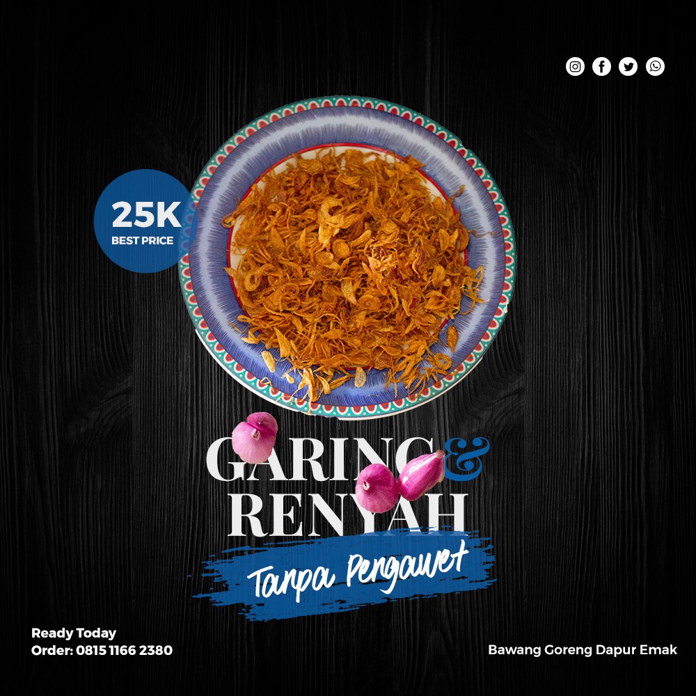 

Bawang Goreng Brebes "Dapur Emak" 75gr