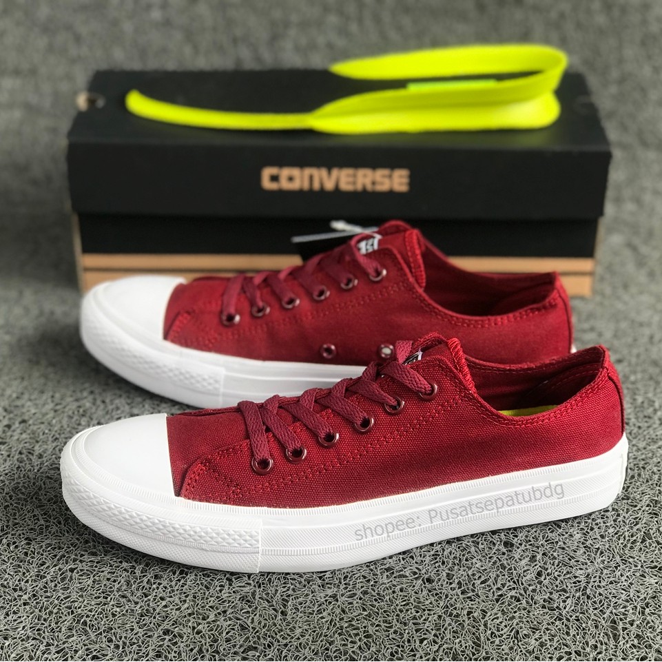 Converse Chuck Taylor All Star Low Maroon Lunarlon