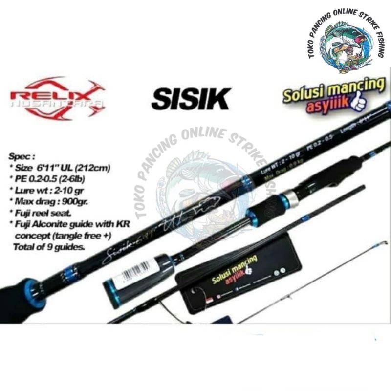 Joran Sisik 6'11 UL Relix Nusantara Free packing pipa PVC