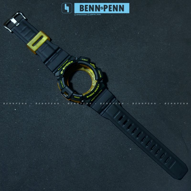 BEZEL STRAP G SHOCK G 9300 / GW 9300 BLACK AND YELLOW