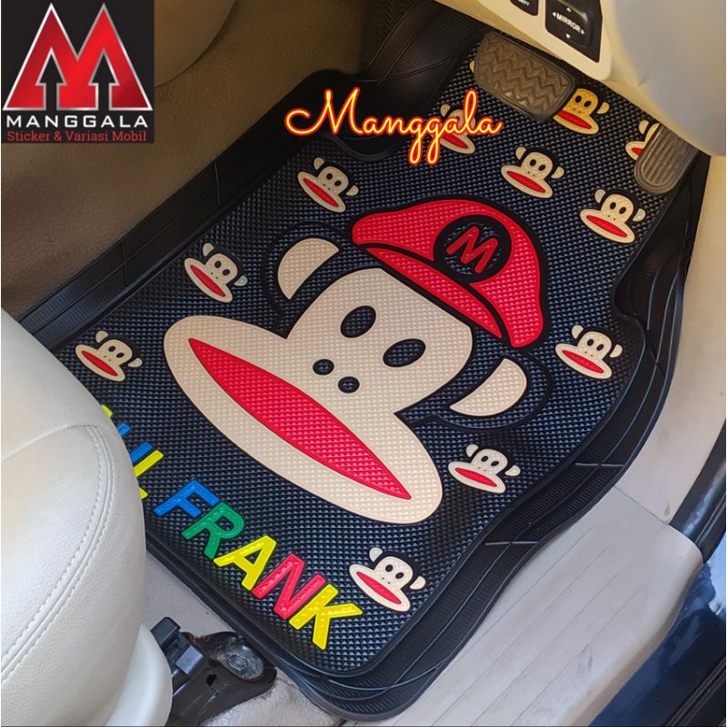 Karpet Mobil Monkey Monyet Paul Frank Topi Mario
