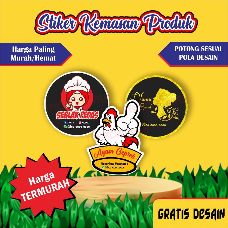 

STIKER MAKANAN/MINUMAN/LABEL KEMASANAN