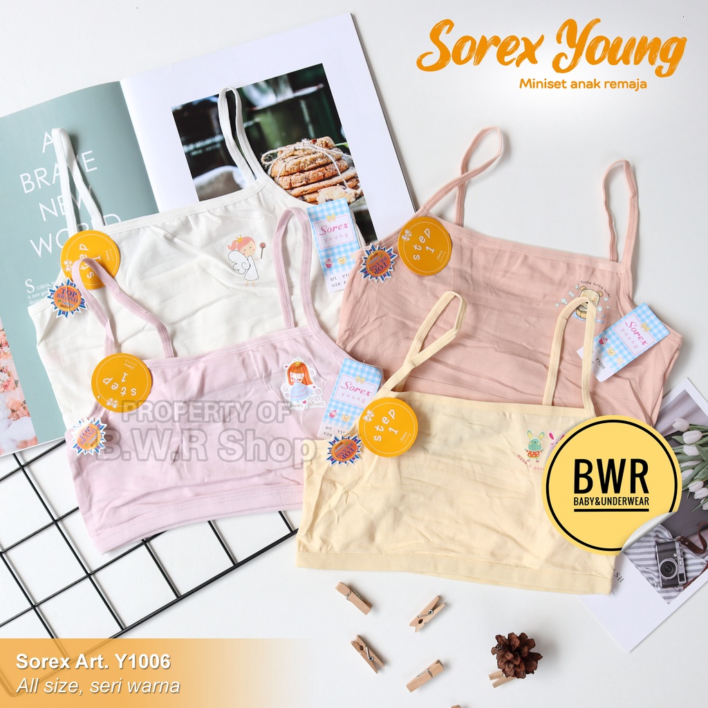 [ 3pc ] Miniset Sorex Y1006 Young | Miniset Remaja ABG Tali Kecil Step 1 - Bwr