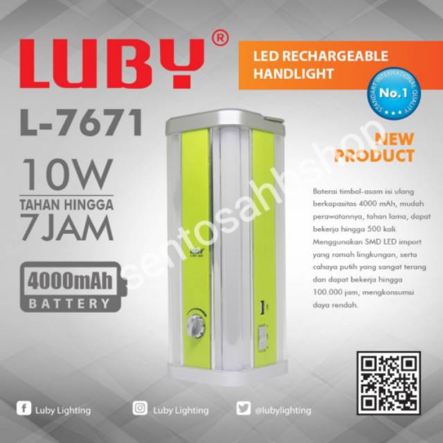 lampu emergency lampu darurat luby L 7671