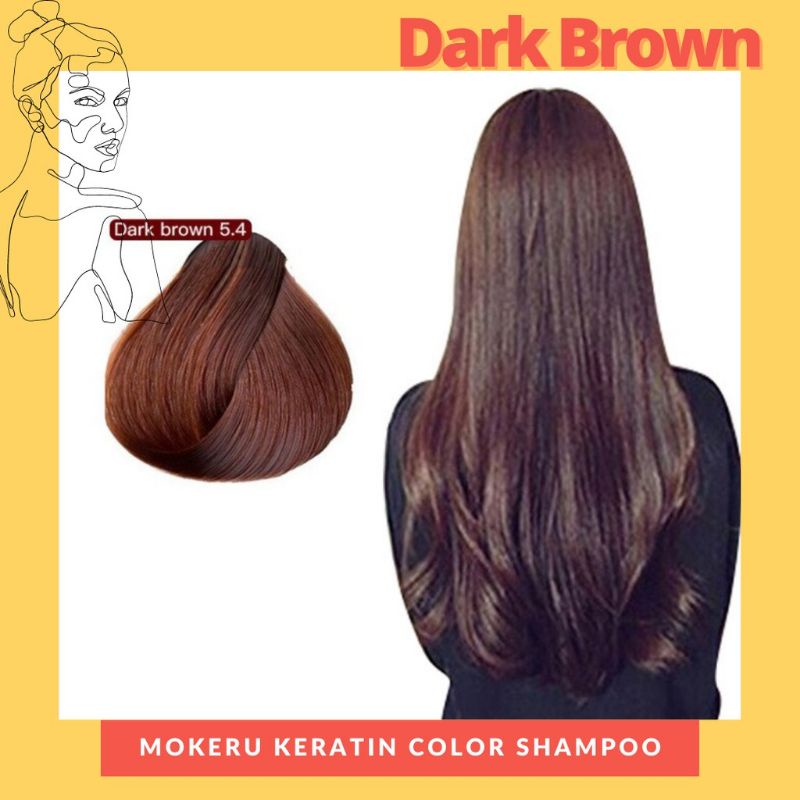 Original Mokeru KERATIN / ARGAN OIL Shampoo Semir Pewarna Rambut Herbal 500ml7