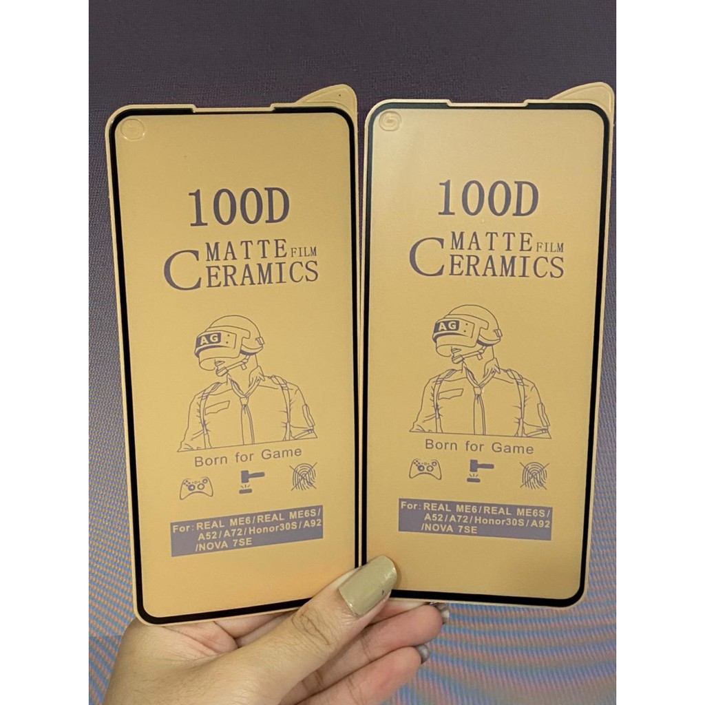 OPPO REALME 6 A92 A72 A52 TEMPERED GLASS 21D Ceramic Matte Screen Guard Anti Radiasi Full Cover