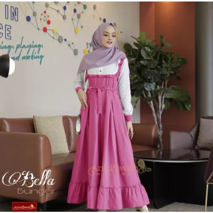 baju gamis bella maxi dress