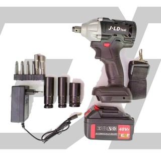 READYYY!! Cordless Impact Wrench Brushless Bor Baterai JV88 48 Volt by