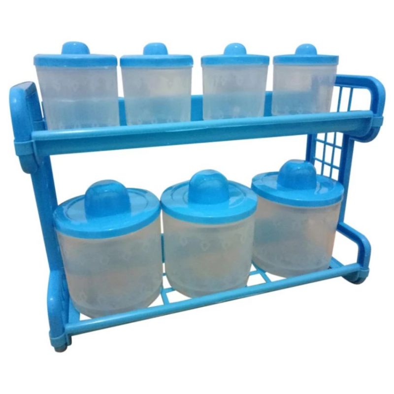 RAK BUMBU+TEMPAT BUMBU 7SET