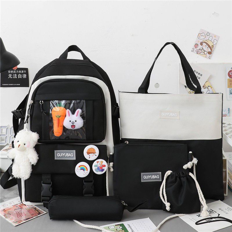 Tas ransel anak IMPORT 4 in 1 set tas sekolah real