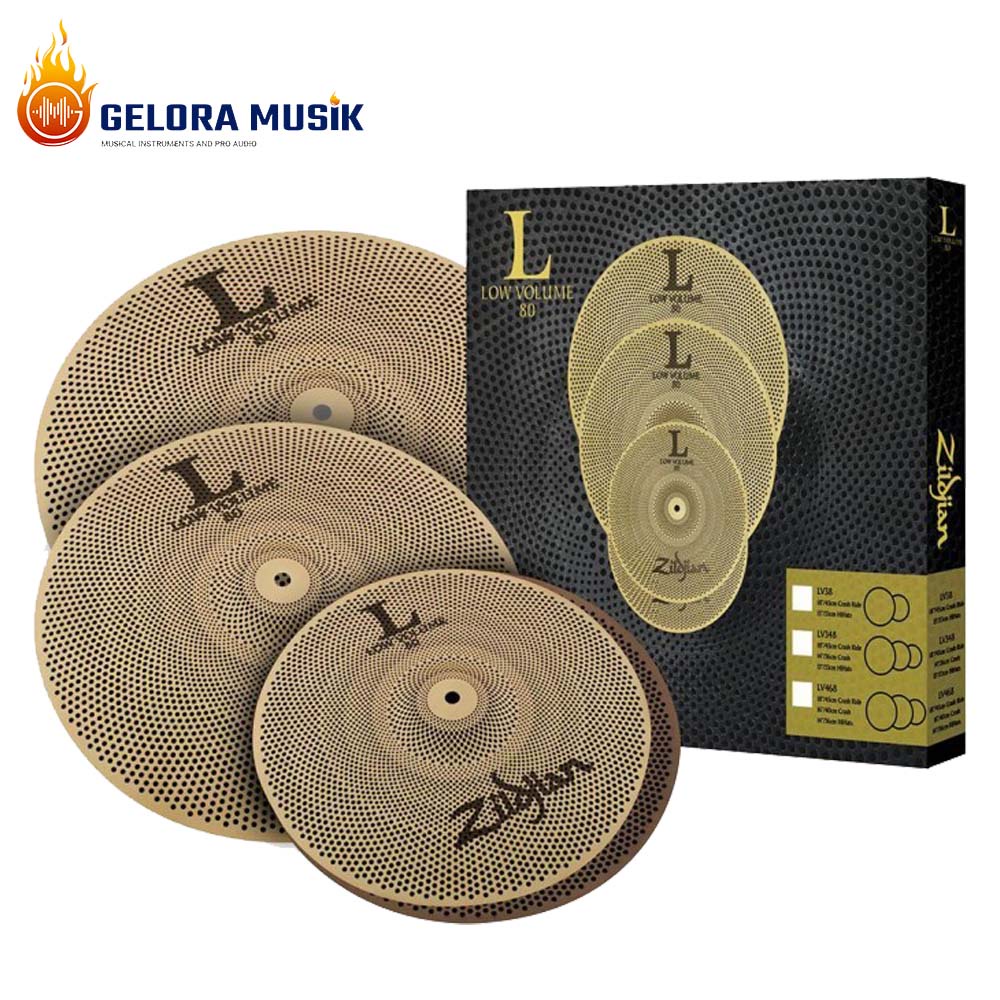 Cymbal Elektrik Zildjian L Low Volume LV468 4-Cymbal Set