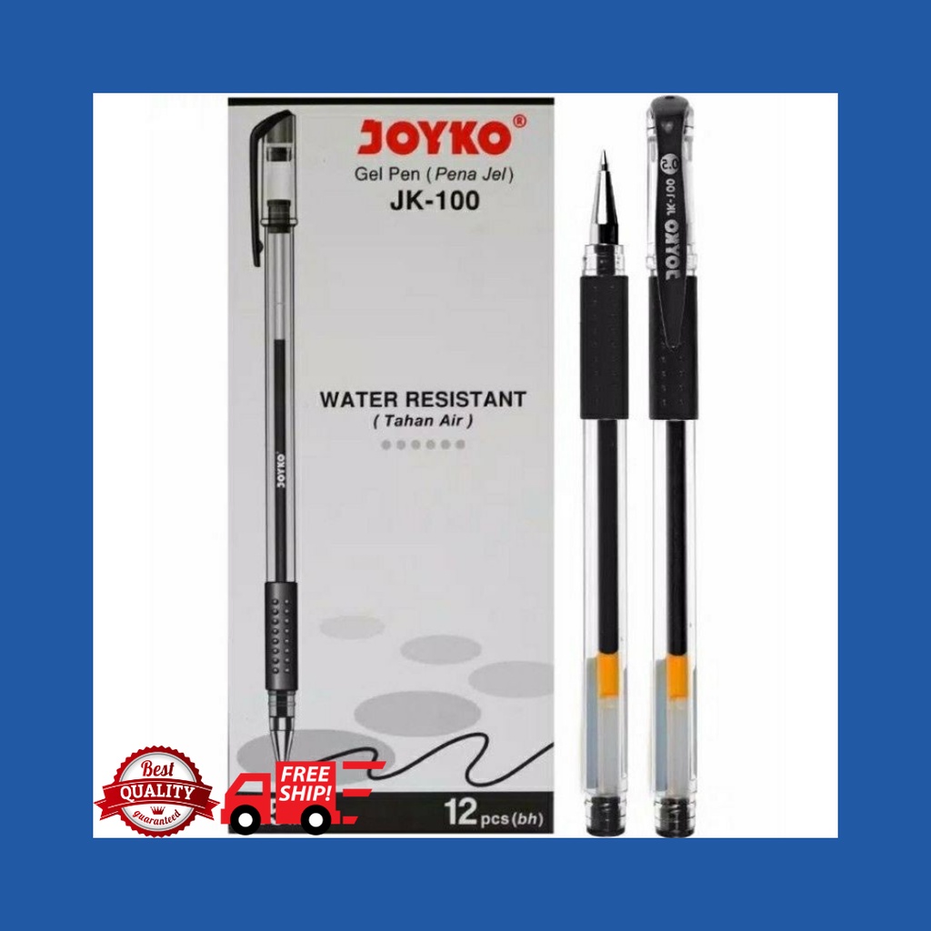 

PENA JOYKO GEL PEN JK-100 0.5MM BLACK (ISI 12PC)