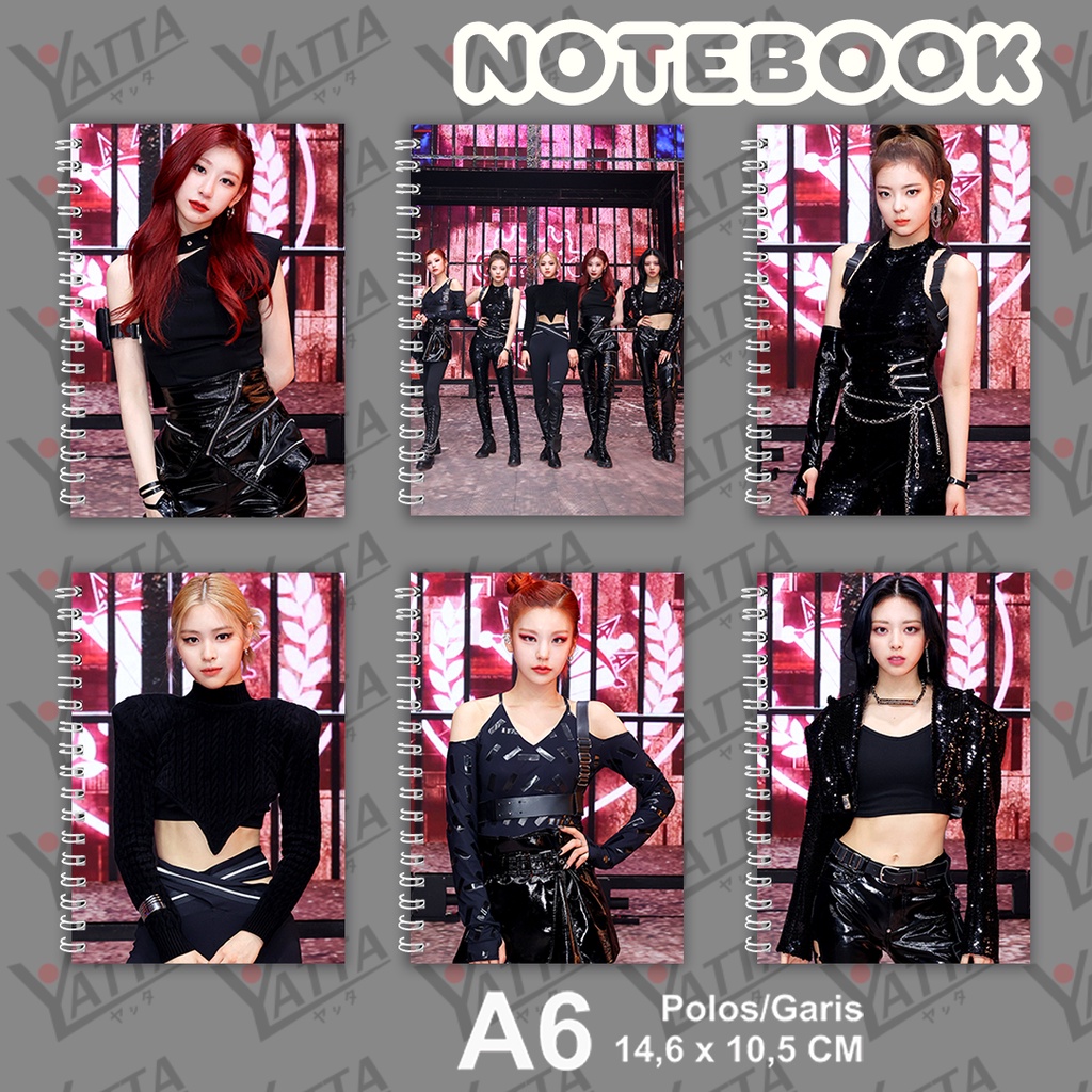 

Notebook KPOP ITZY Guess Who Ukuran A6 10,5 cm x 14,8 cm
