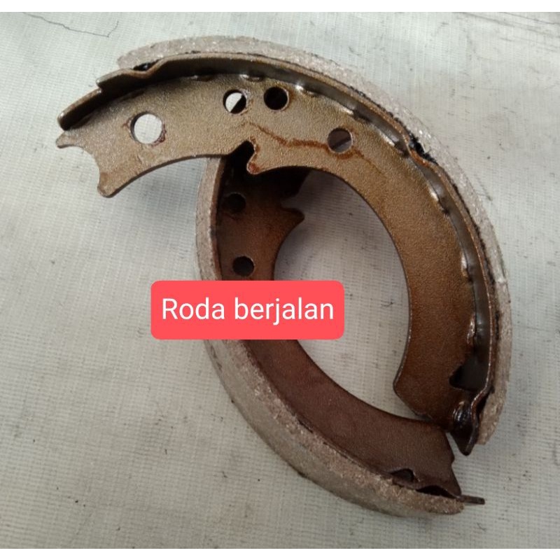 kampas rem tangan hand brake shoe isuzu elf engkel, nhr 55