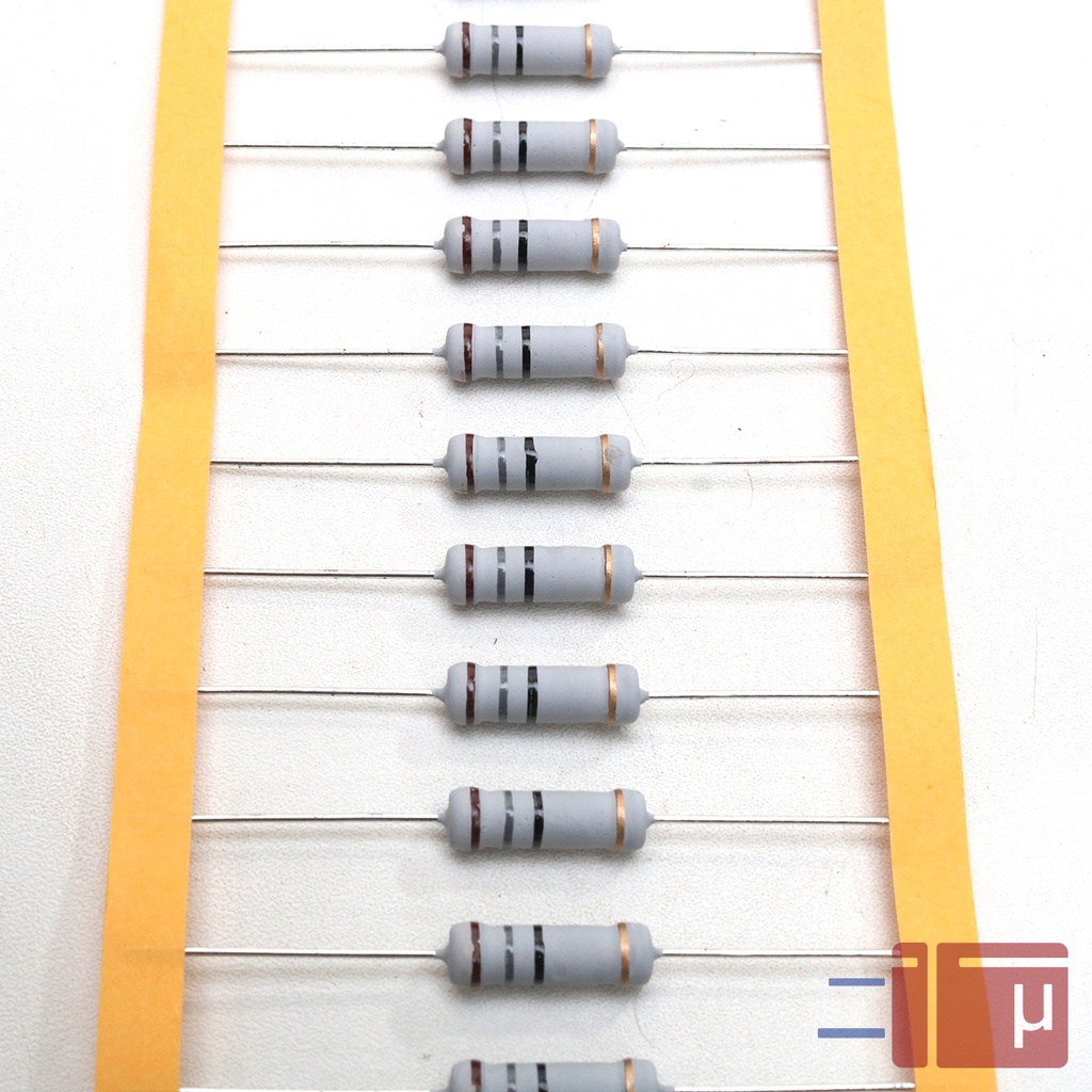 Resistor 18R 18 Ohm 2W Metal Oxide 5% Taiwan Kaki Tembaga