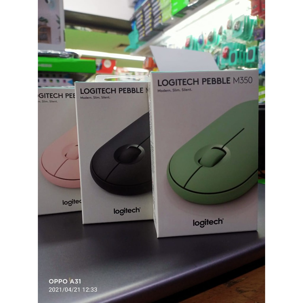 mouse logitech dual conection bluetooth dan wireles logitech pebble m350 original 100%